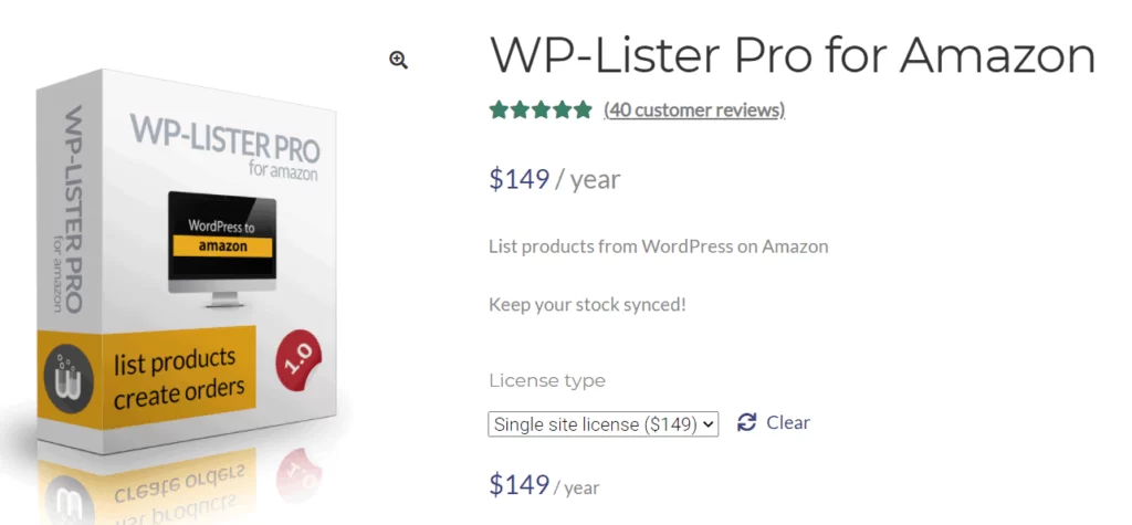 WP-Lister Pro for Amazon - 将亚马逊集成到 WordPress